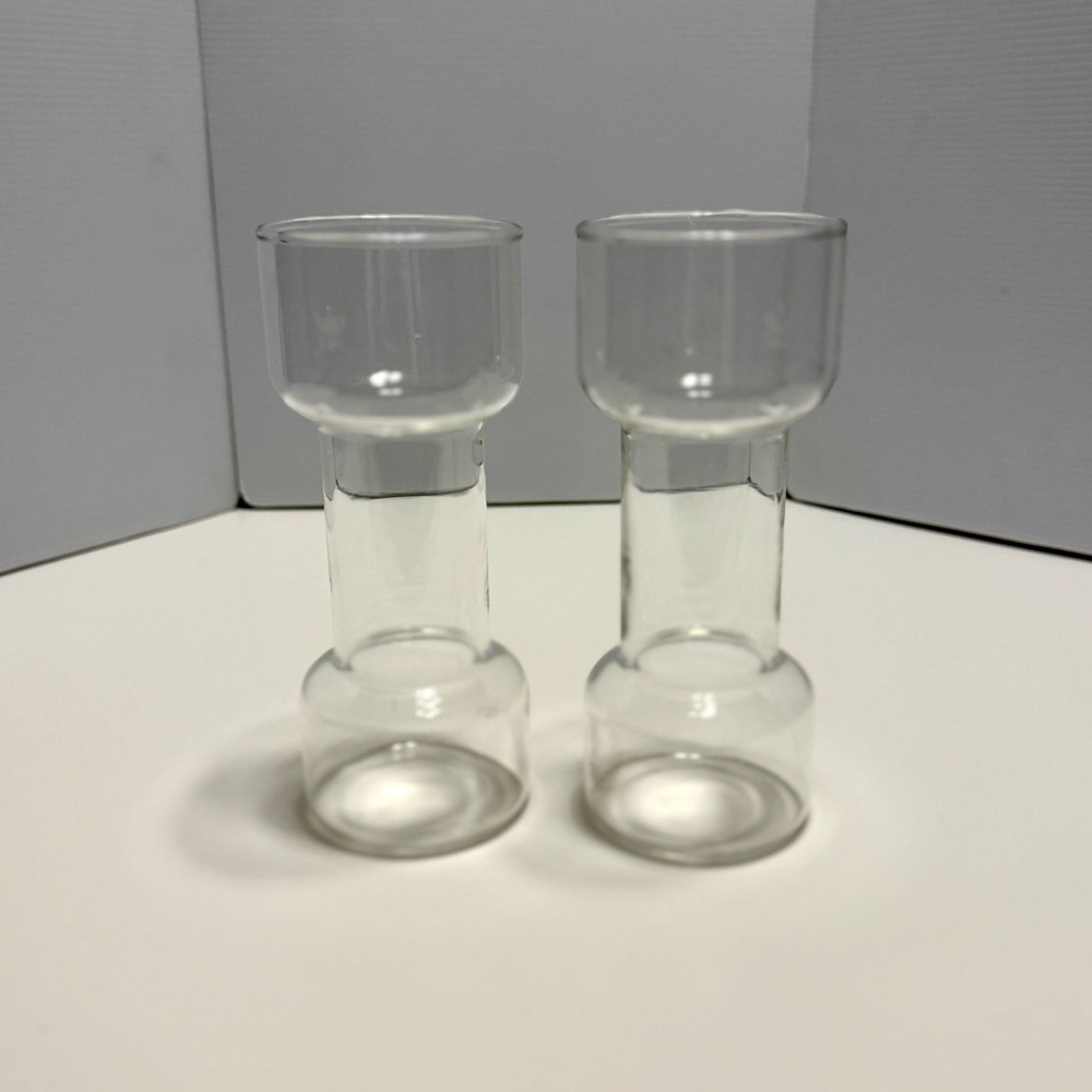 Vintage Pyrex Un-Candle Set / Bulb Forcing Vases
